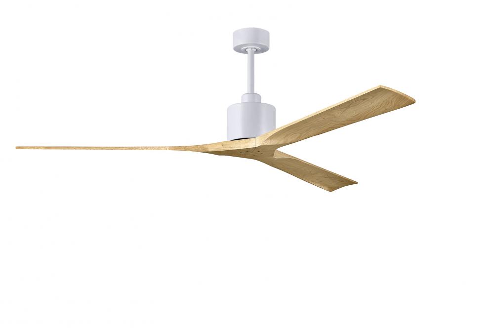 Nan XL - 72" Ceiling Fan - Matte White Finish - Light Maple Tone Blades