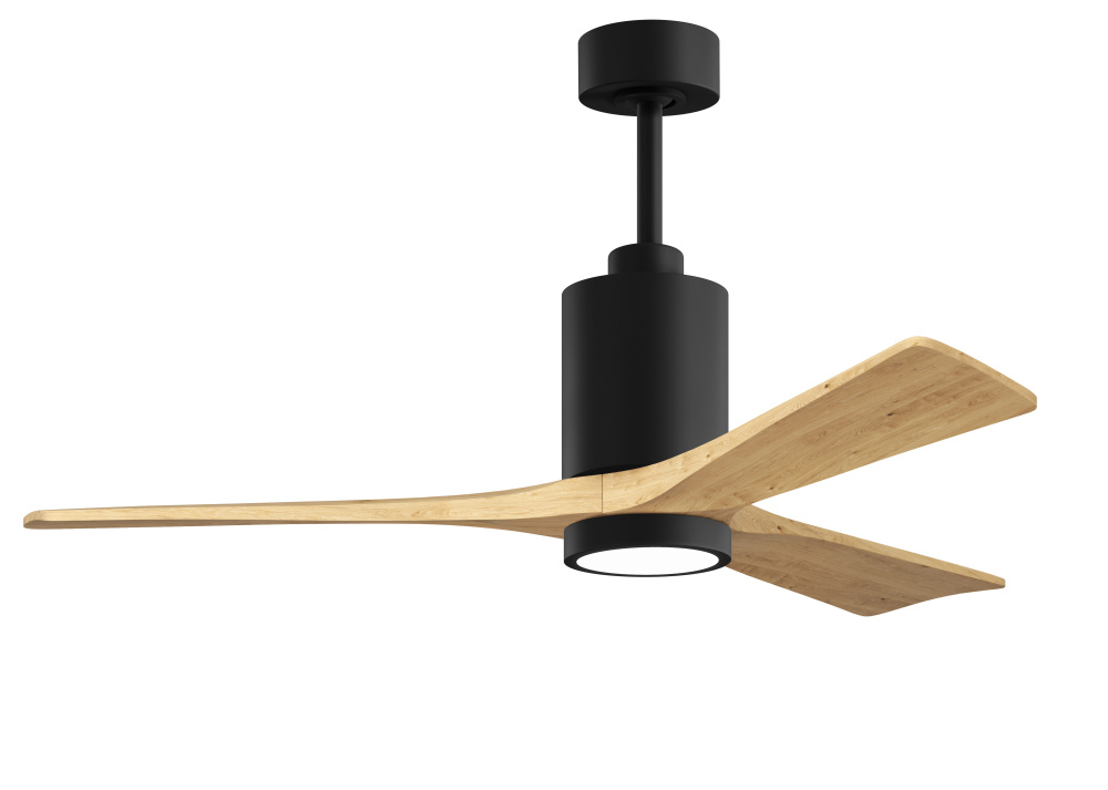 Patricia-3 - 52" Three Blade Ceiling Fan - 5CCT Integrated LED - Matte Black Finish