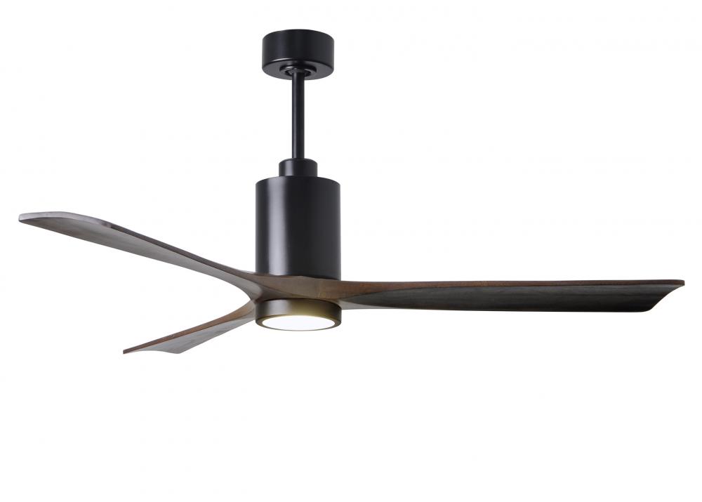 Patricia-3 - 60" Three Blade Ceiling Fan - 5CCT Integrated LED - Matte Black Finish