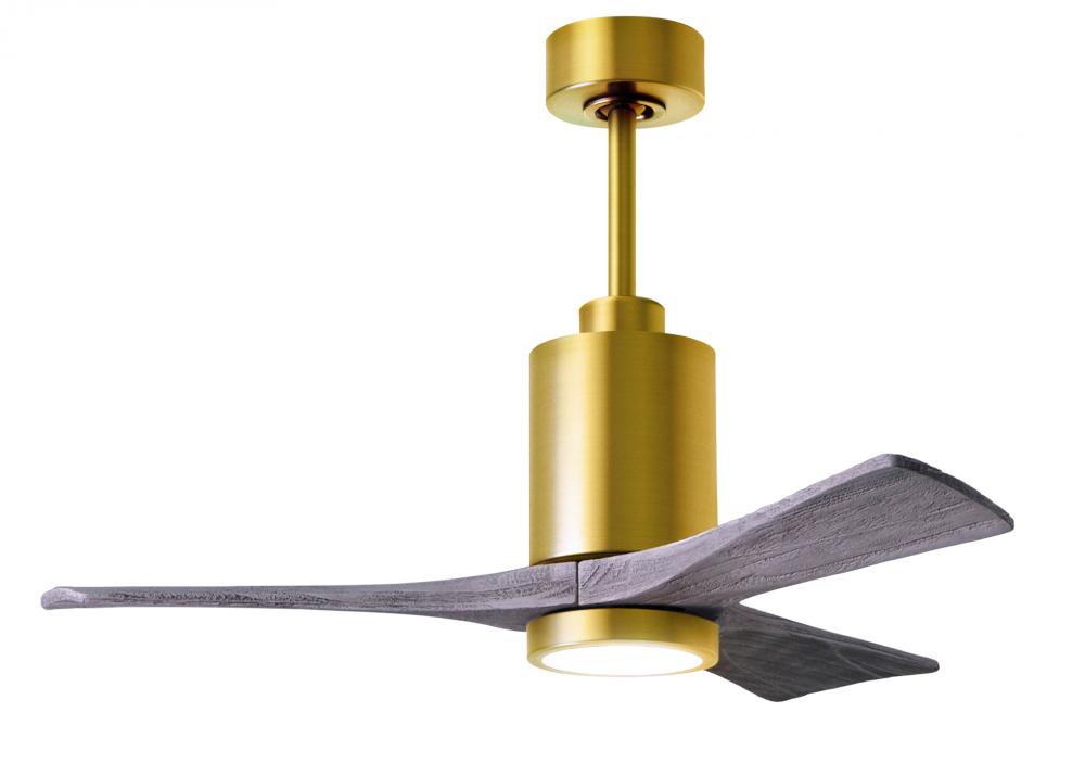 Patricia-3 - 42" Three Blade Ceiling Fan - 5CCT Integrated LED - Brushed Brass Finish