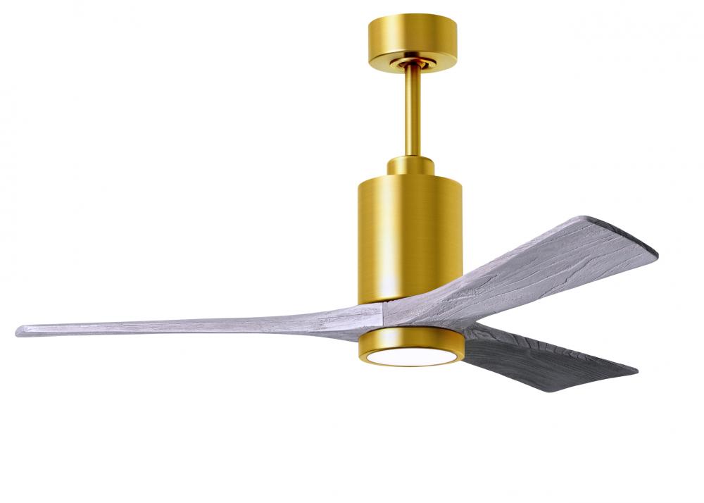 Patricia-3 - 52" Three Blade Ceiling Fan - 5CCT Integrated LED - Brushed Brass Finish