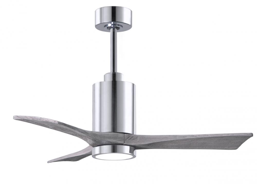Patricia - 3 - 42" Three Blade Ceiling Fan - 5CCT Integrated LED - Polished Chrome Finish