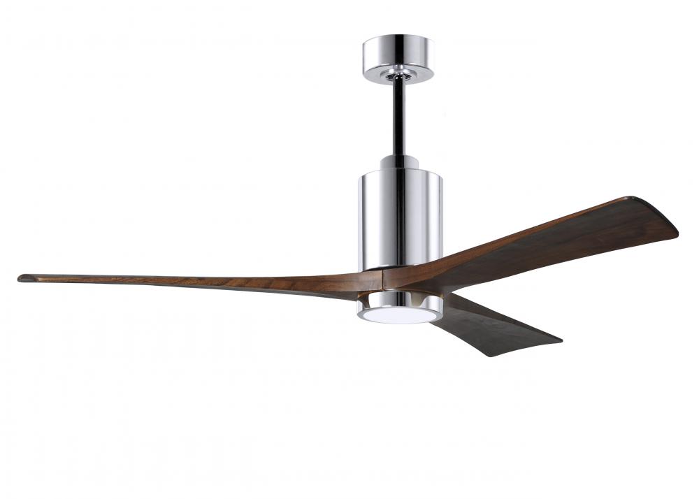 Patricia - 3 - 60" Three Blade Ceiling Fan - 5CCT Integrated LED - Polished Chrome Finish