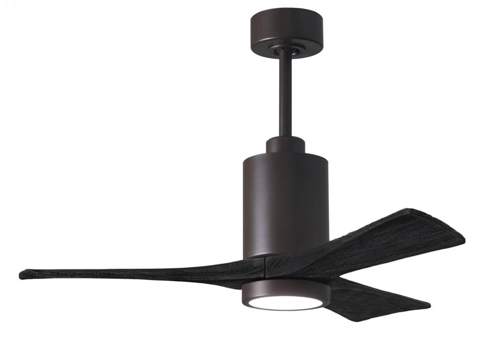 Patricia-3 - 42" Three Blade Ceiling Fan - 5CCT Integrated LED - Textured Bronze Finish