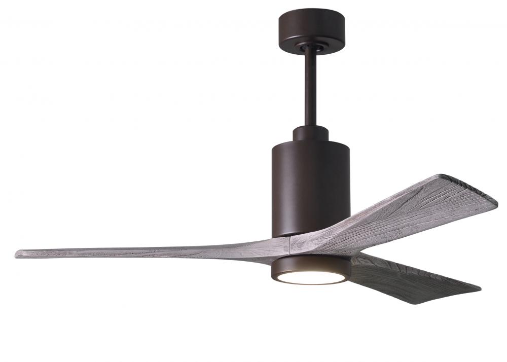 Patricia-3 - 52" Three Blade Ceiling Fan - 5CCT Integrated LED - Textured Bronze Finish