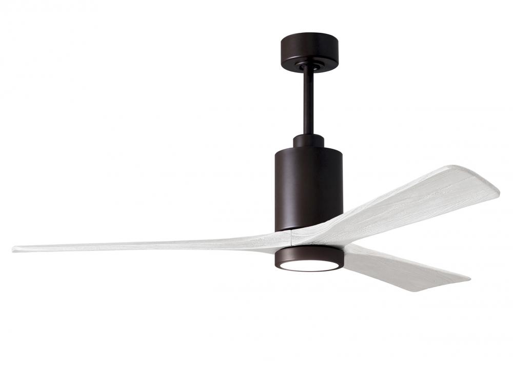Patricia-3 - 60" Three Blade Ceiling Fan - 5CCT Integrated LED - Textured Bronze Finish
