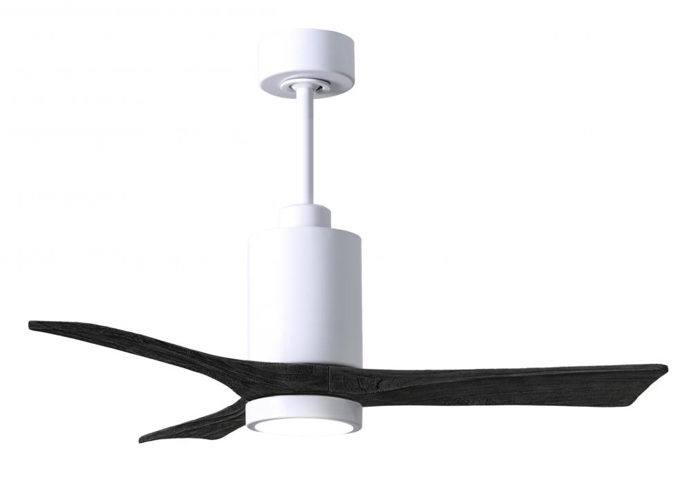 Patricia-3 - 42" Three Blade Ceiling Fan - 5CCT Integrated LED - Gloss White Finish
