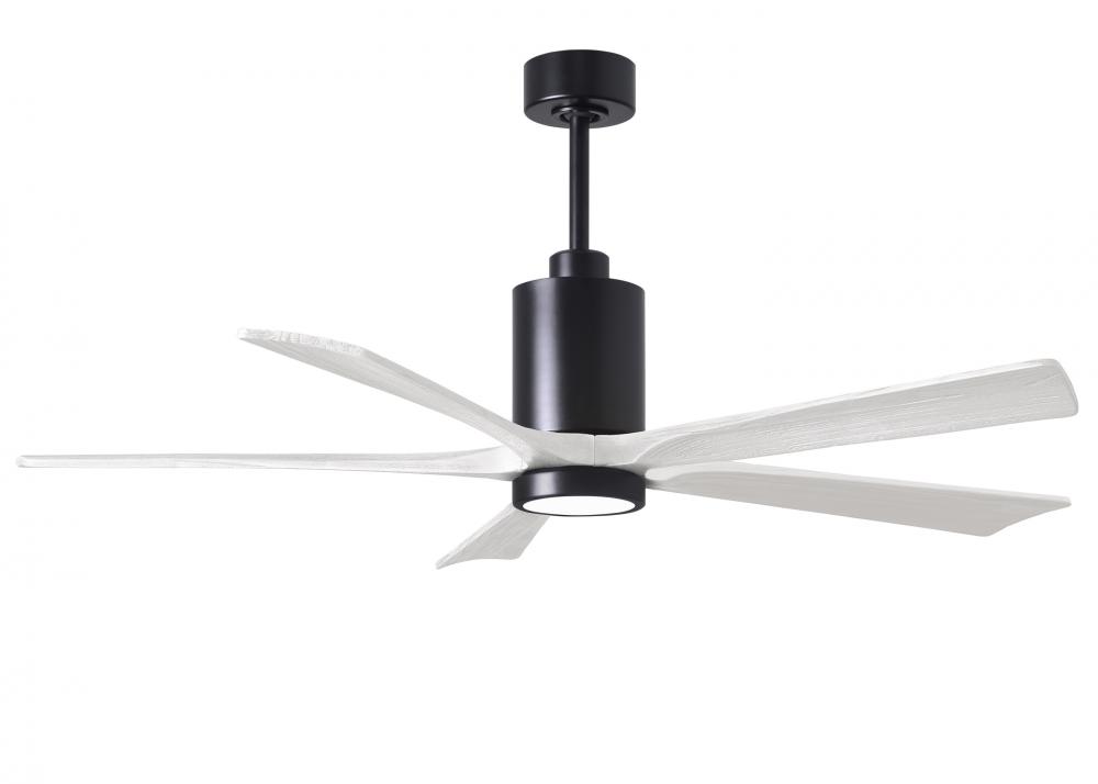 Patricia-5 - 60" Five Blade Ceiling Fan - 5CCT Integrated LED - Matte Black Finish
