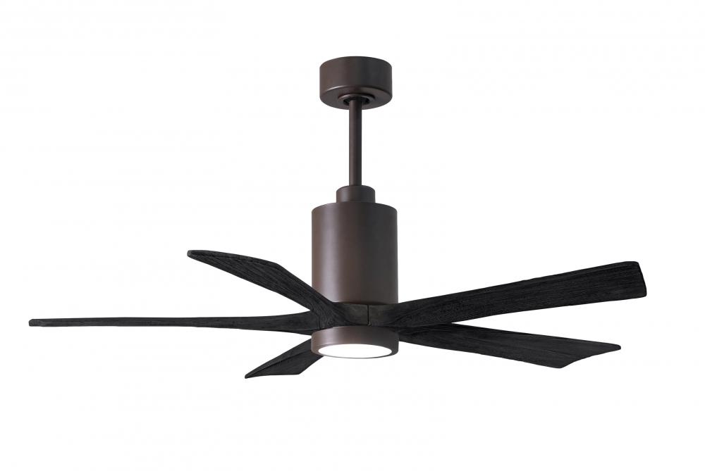 Patricia-5 - 52" Five Blade Ceiling Fan - 5CCT Integrated LED - Textured Bronze Finish