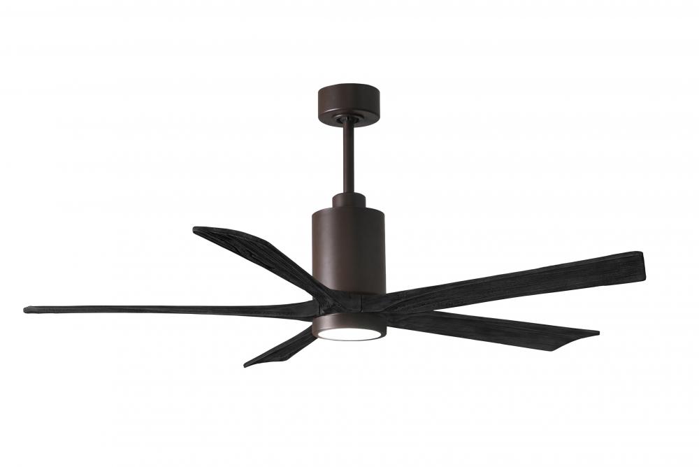 Patricia-5 - 60" Five Blade Ceiling Fan - 5CCT Integrated LED - Textured Bronze Finish
