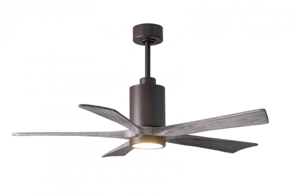 Patricia - 5 - 52" Five Blade Ceiling Fan - 5CCT Integrated LED - Textured Bronze Finish