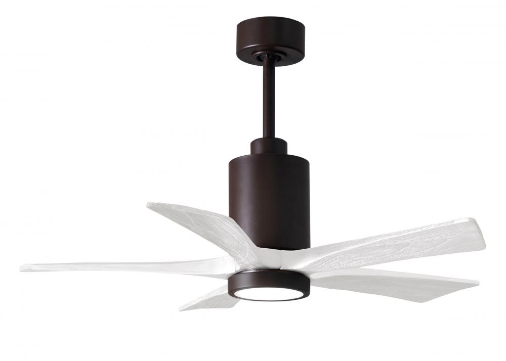 Patricia-5 - 42" Five Blade Ceiling Fan - 5CCT Integrated LED - Textured Bronze Finish