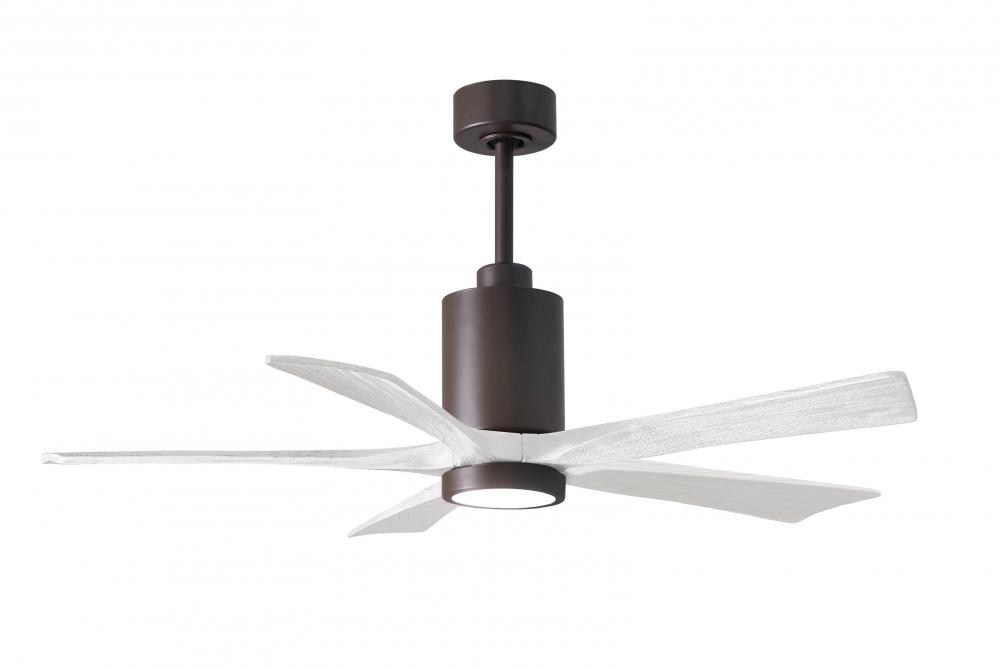 Patricia-5 - 52" Five Blade Ceiling Fan - 5CCT Integrated LED - Textured Bronze Finish
