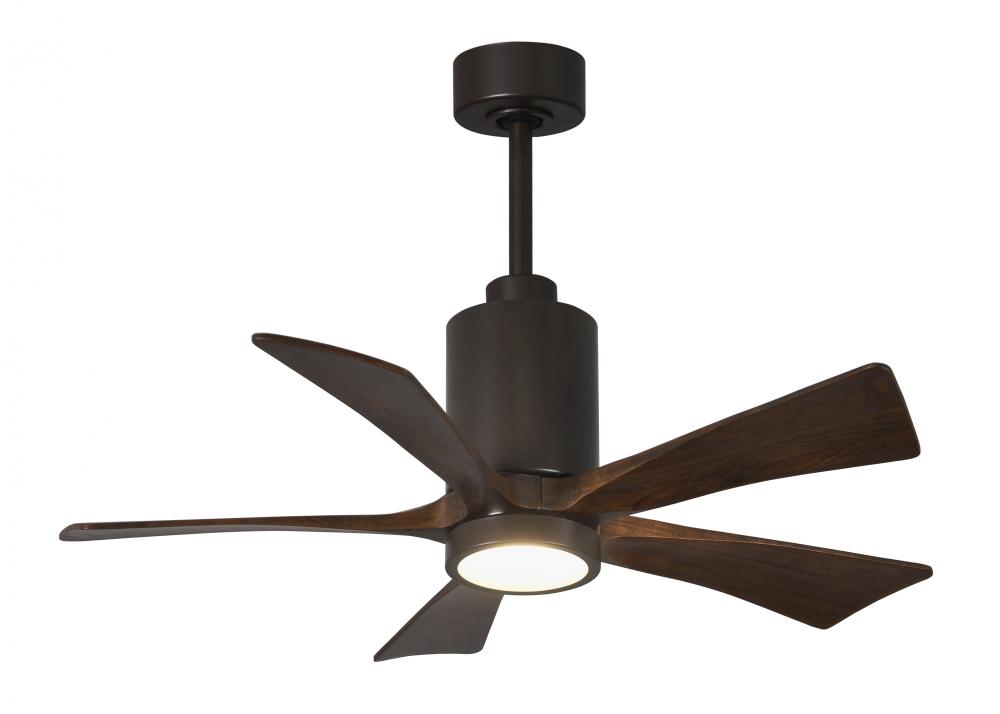 Patricia-5 - 42" Five Blade Ceiling Fan - 5CCT Integrated LED - Textured Bronze Finish