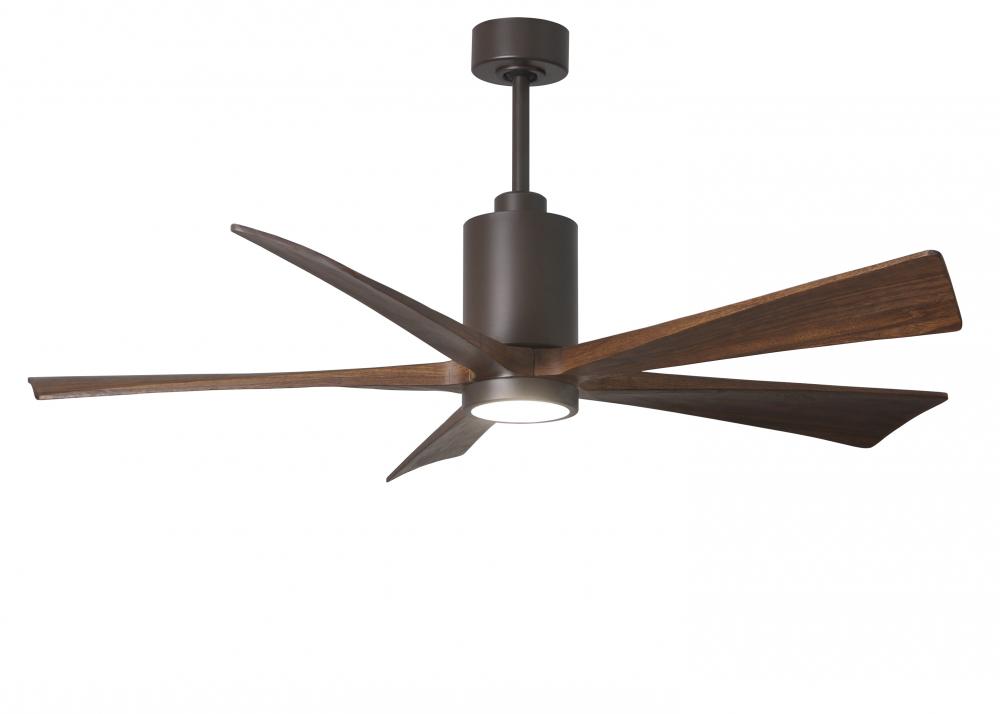 Patricia-5 - 60" Five Blade Ceiling Fan - 5CCT Integrated LED - Textured Bronze Finish