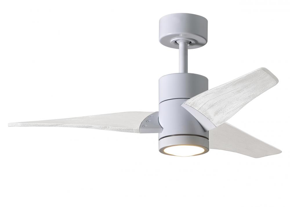 Super Janet - 42" Ceiling Fan - Integrated LED - Gloss White Finish - Matte White Blades