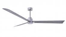 Matthews Fan Company AK-BN-BW-72 - Alessandra - 72" Three Blade Transitional Ceiling Fan - Brushed Nickel Finish