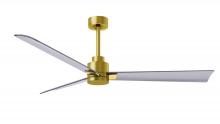 Matthews Fan Company AK-BRBR-BN-56 - Alessandra - 56" Three Blade Transitional Ceiling Fan - Brushed Brass Finish