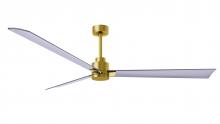 Matthews Fan Company AK-BRBR-BN-72 - Alessandra - 72" Three Blade Transitional Ceiling Fan - Brushed Brass Finish
