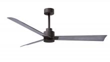 Matthews Fan Company AK-TB-BW-56 - Alessandra - 56" Three Blade Transitional Ceiling Fan - Textured Bronze Finish