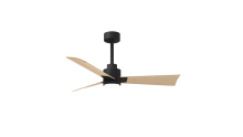 Matthews Fan Company AKLK-BK-LM-42 - Alessandra - 42" Three Blade Transitional Ceiling Fan - 5CCT Integrated LED - Matte Black Finish