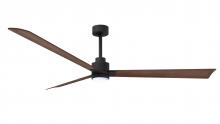 Matthews Fan Company AKLK-BK-WN-72 - Alessandra - LK - Matte Black - Walnut Tone Tone Blades - 72" Blades - 10" Downrod