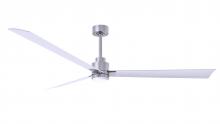 Matthews Fan Company AKLK-BN-MWH-72 - Alessandra - LK - Brushed Nickel - Matte White Blades - 72" Blades - 10" Downrod