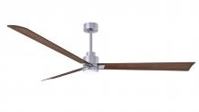 Matthews Fan Company AKLK-BN-WN-72 - Alessandra - LK - Brushed Nickel - Walnut Tone Tone Blades - 72" Blades - 10" Downrod