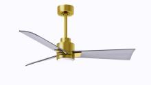 Matthews Fan Company AKLK-BRBR-BN-42 - Alessandra - LK - Brushed Brass - Brushed Nickel Blades - 42" Blades - 10" Downrod