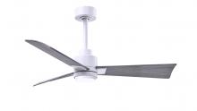 Matthews Fan Company AKLK-MWH-BW-42 - Alessandra - LK - Matte White - Barn Wood Tone Blades - 42" Blades - 10" Downrod
