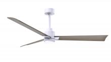 Matthews Fan Company AKLK-MWH-GA-56 - Alessandra - LK - Matte White - Gray Ash Tone Blades - 56" Blades - 10" Downrod