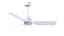 Matthews Fan Company AKLK-MWH-MWH-42 - Alessandra - LK - Matte White - Matte White Blades - 42" Blades - 10" Downrod