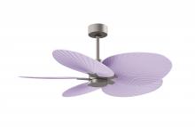 Matthews Fan Company AKTP-BN-LI - Alessandra Tropical - Brushed Nickel - Lilac Blades - 10" Downrod