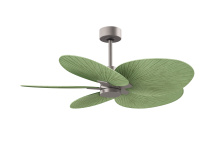Matthews Fan Company AKTP-BN-PL - Alessandra Tropical - Five Blade Ceiling Fan - Brushed Nickel Finish - Palm Leaf Blades