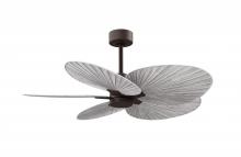 Matthews Fan Company AKTP-TB-BW - Alessandra Tropical - Five Blade Ceiling Fan - Textured Bronze Finish - Barn Wood Tone Blades