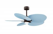 Matthews Fan Company AKTPLK-TB-BL - Alessandra Tropical - Five Blade Ceiling Fan - 5CCT Integrated LED - Textured Bronze Finish