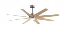 Matthews Fan Company ANLK-BN-LM-64 - Ariella - LK - Brushed Nickel - Light Maple Blades - 64" Blades - 10" Downrod