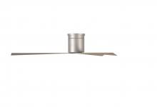 Matthews Fan Company EKH-BN-GA - Eliza-H - Flush Mount Ceiling Fan - Brushed Nickel Finish - Gray Ash Tone Blades