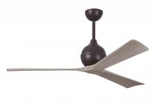 Matthews Fan Company IR3-TB-GA-60 - Irene-3 - Three Blade Paddle Fan - 60" - Textured Bronze Finish - Gray Ash Tone Blades
