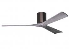 Matthews Fan Company IR3H-BB-BW-60 - Irene-3H - Three Blade Flush Mount Paddle Fan - 60" - Brushed Bronze Finish