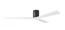 Matthews Fan Company IR3H-BK-MWH-72 - Irene - 3H - Matte Black - Matte White Blades - 72" Blades