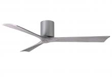 Matthews Fan Company IR3H-BN-BW-60 - Irene-3H - Three Blade Flush Mount Paddle Fan - 60" - Brushed Nickel Finish