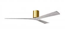 Matthews Fan Company IR3H-BRBR-BW-72 - Irene - 3H - Brushed Brass - Barn Wood Tone Blades - 72" Blades