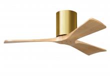 Matthews Fan Company IR3H-BRBR-LM-42 - Irene - 3H - Brushed Brass - Light Maple Blades - 42" Blades