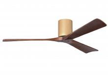 Matthews Fan Company IR3H-LM-WA-60 - Irene-3H - Three Blade Flush Mount Paddle Fan - 60" - Light Maple Tone Finish