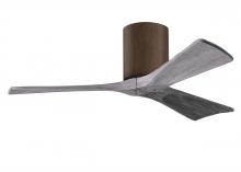 Matthews Fan Company IR3H-WN-BW-42 - Irene-3H - Three Blade Flush Mount Paddle Fan - 42" - Walnut Finish - Barn Wood Tone Blades