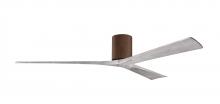 Matthews Fan Company IR3H-WN-BW-72 - Irene-3H - Three Blade Flush Mount Paddle Fan - 72" - Walnut Finish - Barn Wood Tone Blades