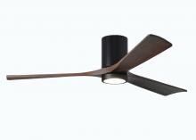 Matthews Fan Company IR3HLK-BK-WA-60 - Irene - 3HLK - Matte Black - Walnut Tone Blades - 60" Blades