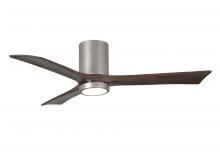Matthews Fan Company IR3HLK-BN-WA-52 - Irene-3HLK - 52" Three Blade Flush Mount Paddle Fan - 5CCT Integrated LED - Brushed Nickel Finis