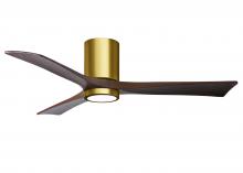 Matthews Fan Company IR3HLK-BRBR-WA-52 - Irene - 3HLK - Brushed Brass - Walnut Tone Blades - 52" Blades